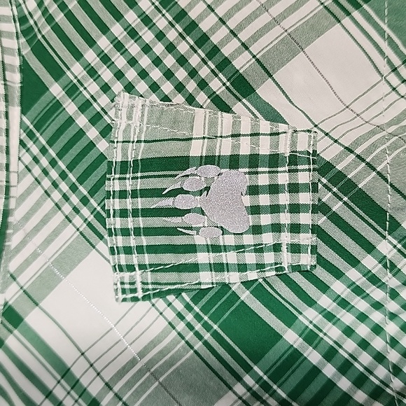 Alaskan Hardgear by Duluth Trading Co Button Up Short Sleeve Mens L Green - Picture 6 of 10